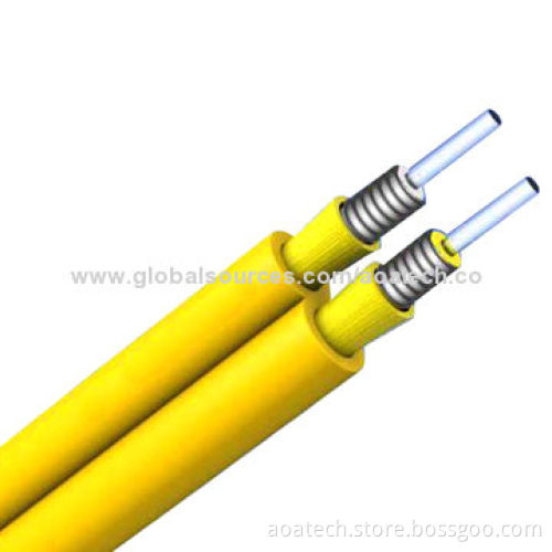 Duplex armored cable with steel armored flexible tube to increase cables twist resistanceNew